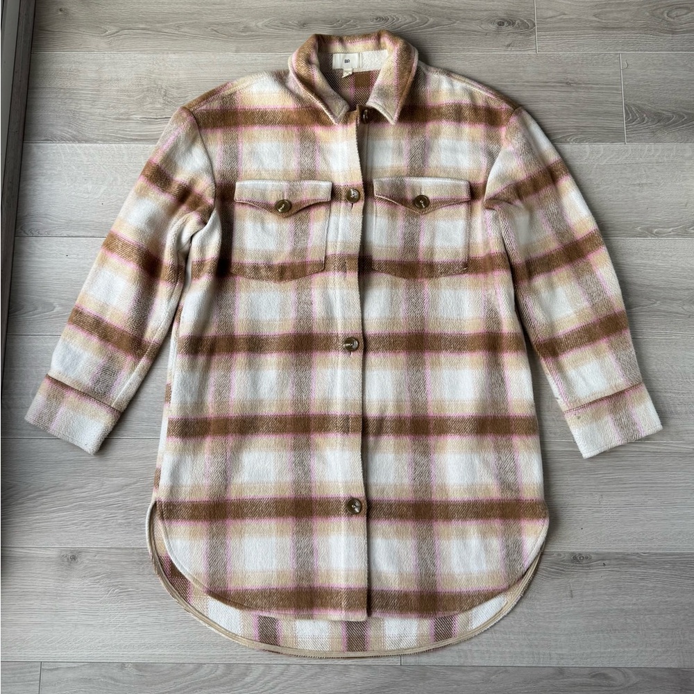 Plaid Women's Jacket in Pink and Brown